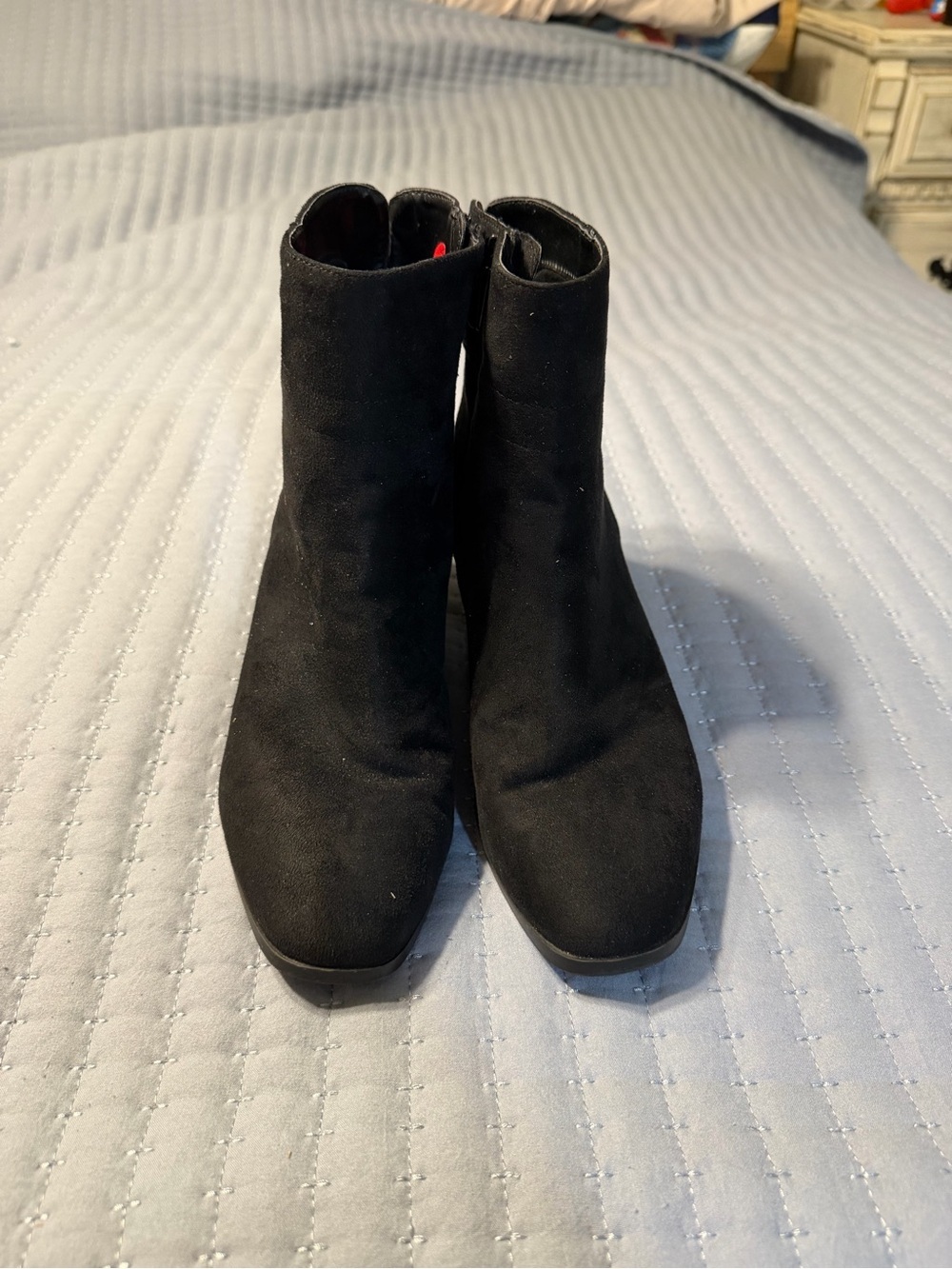 Black Suede Women's Ankle Boots size 8